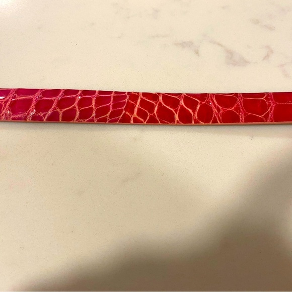 B. D. Jeffries - Genuine Alligator Pink Belt - Picture 6 of 8